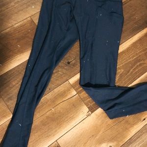 Apana light blue exercise leggings size small